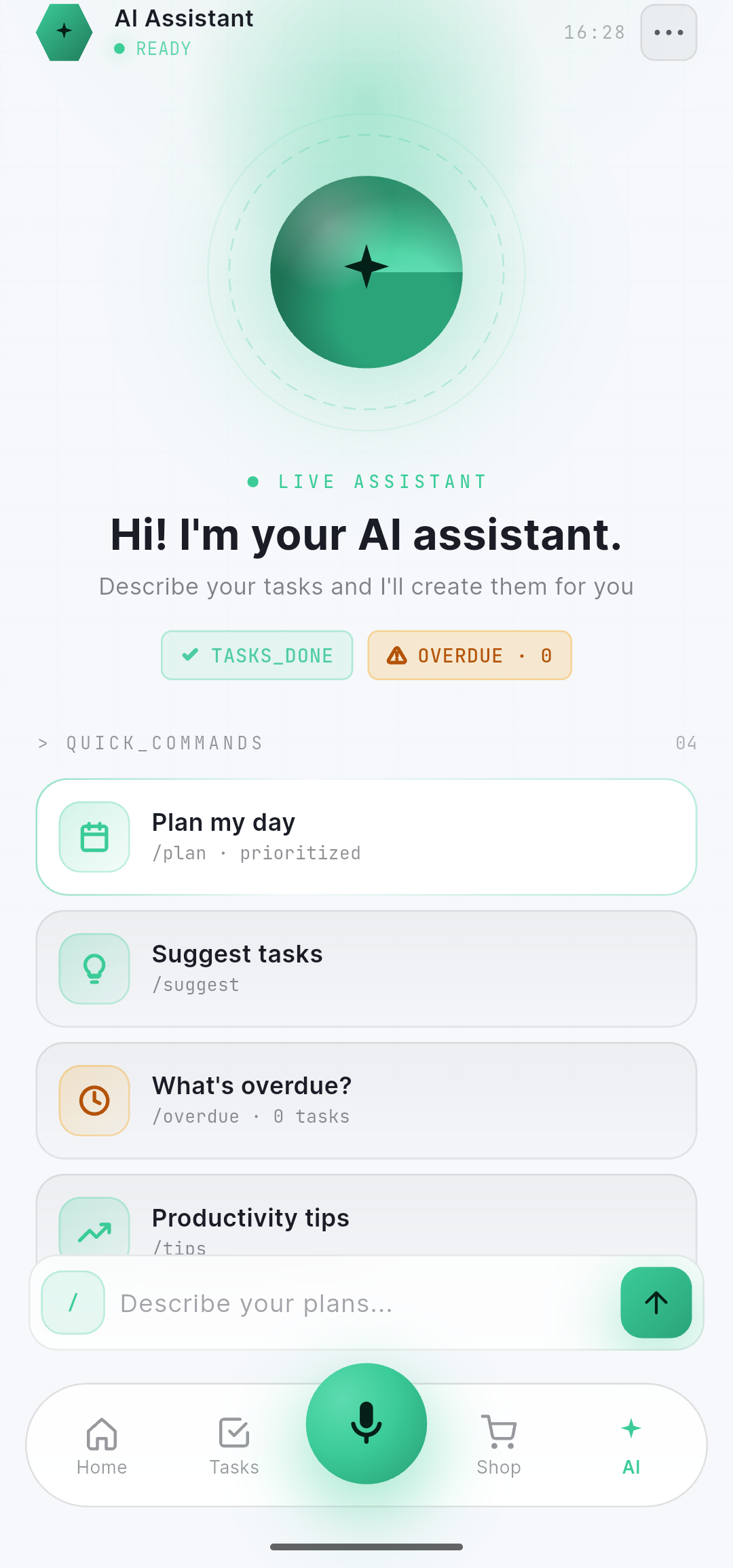 The Planido AI assistant
